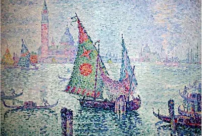 פאזל של Signac la voile verte Ã  Venise