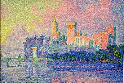 Signac soir sur le Palais des papes