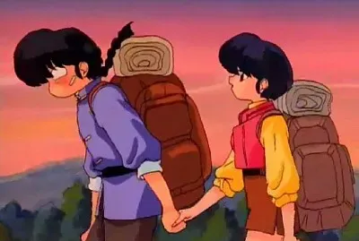 ranma toma de la mano akane ranma 1/2