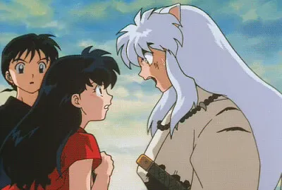 kagome se molesta con inuyasha