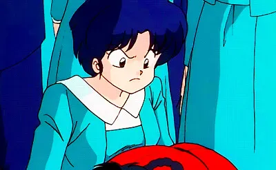 ranma encima de las piernas de akane ranma 1/2 jigsaw puzzle
