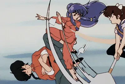 shampoo y ukio se pelean entre ellas ranma 1/2 jigsaw puzzle