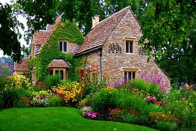 פאזל של Casa con jardin