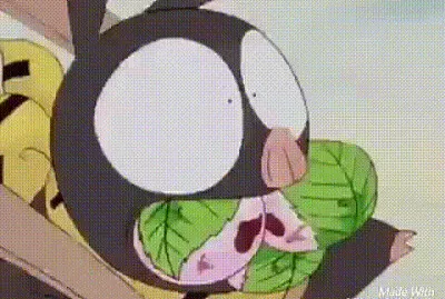 ranma hace que p-chan coma las tortas de akane