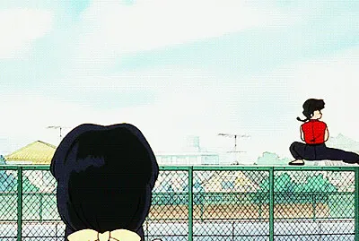 akane ve como ranma se aleja de su papa ranma 1/2