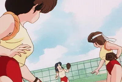 akane esta jugando tenis con sus amigas ranma 1/2