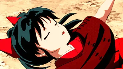 moroha duerme tranquila despues de pelear hanyo no yashahime