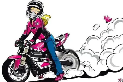 פאזל של Menina motoqueira