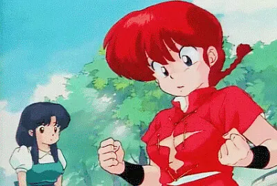 ranma ve que su camisa esta rota ranma 1/2