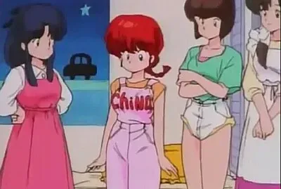 ranma usando la ropa de akane ranma 1/2