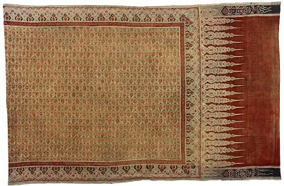 Demi-Sarong imprimÃ©, 1Ã¨re moitiÃ© du XIXÃ¨me siÃ¨cle