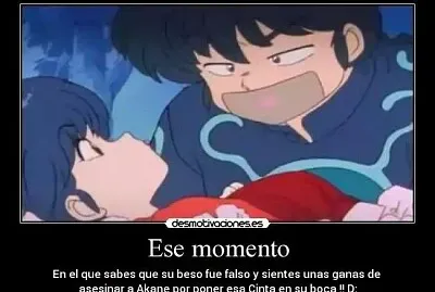akane engaÃ±a a ranma con un beso ranma 1/2