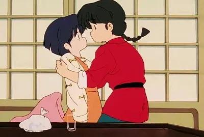 ranma casi abraza a akane por un hechizo ranma 1/2