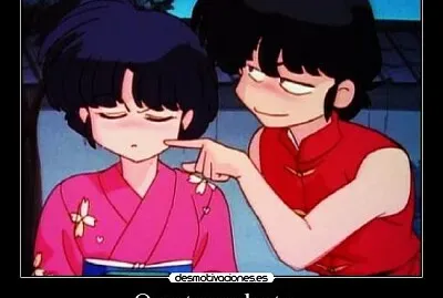 ranma le toca el cachete a akane ranma 1/2