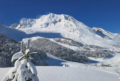Sommet neige PyrÃ©nÃ©es Gourette jigsaw puzzle
