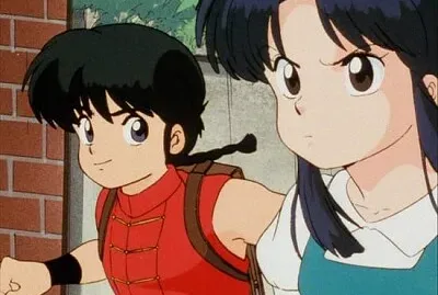 ranma y akane yendo a la escuela ranma 1/2