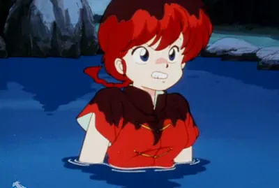 ranma fue arrojado al agua por su papa ranma 1/2