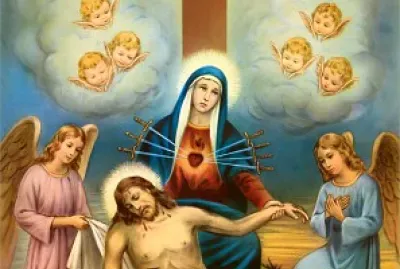 Maria recebe o corpo de Jesus