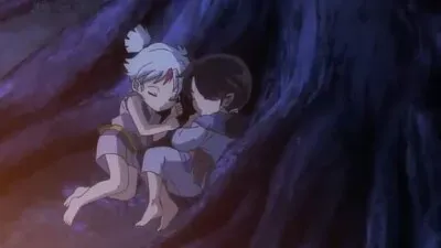 towa y setsuna duermen tranquilas hanyo no yashahime