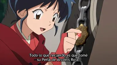 moroha obtiene su perla arco iris roja hanyo no yashahime