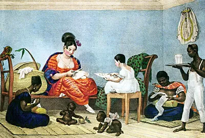 Uma senhora brasileira em seu lar