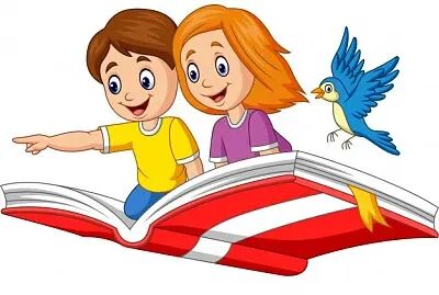 niÃ±os volando en libro