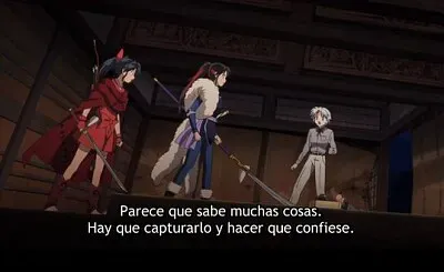 towa les dice a sus amigas que sigan al bÃºhodemonio hanyo no yashahim