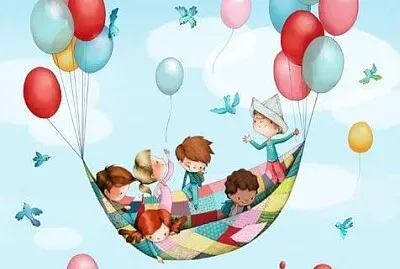 niÃ±os y globos