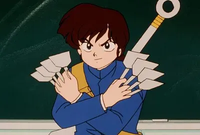 ukyo piensa atacar a ranma en la escuela ranma 1/2
