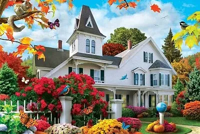 פאזל של Casa con jardin