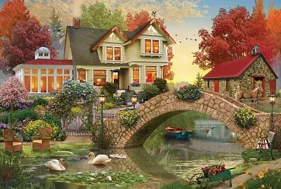 פאזל של casa al lado del rio