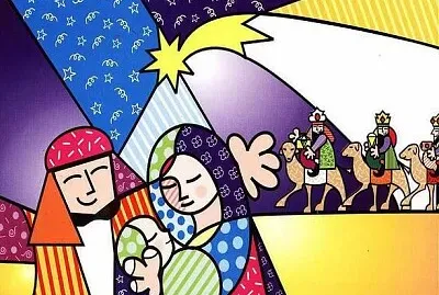 Nascimento de Jesus - Romero Britto