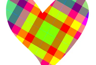 Plaid Heart jigsaw puzzle