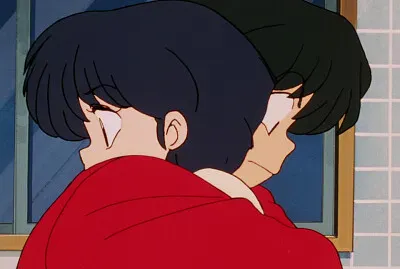 ranma abraza a akane ranma 1/2