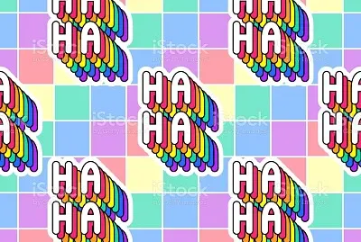 Ha ha rainbow abstract