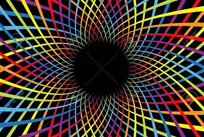 Rainbow spiral flower speed jigsaw puzzle