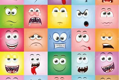 cartoon-faces-with-emotions