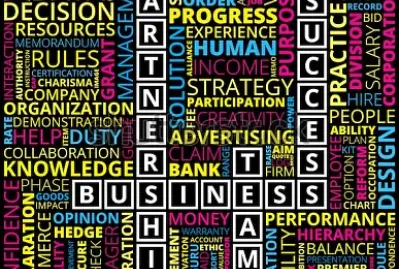 multicolored word cloud