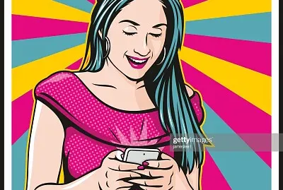 Texting jigsaw puzzle
