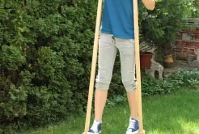 homemade stilts, old school