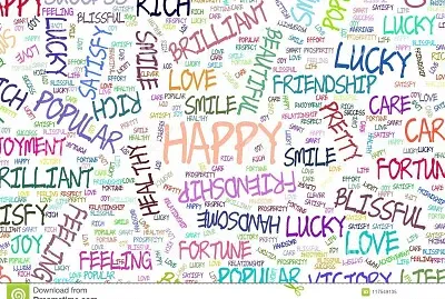 happy-illustrations-positive-emotion-word-cloud jigsaw puzzle