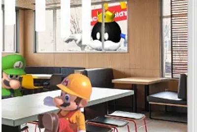 Mario and Luigi Eat Lunch at McDonalds