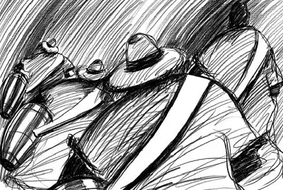 פאזל של Dibujo de Tamborileros