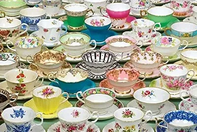 פאזל של old teacups and saucers