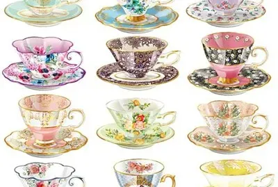 פאזל של more old teacups and saucers