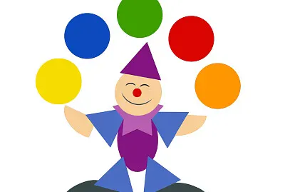 MuÃ±eco de figuras geomÃ©tricas jigsaw puzzle