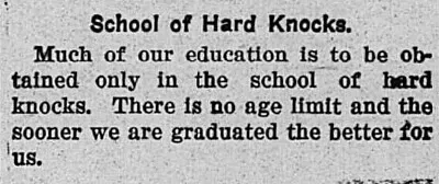 School of Hard Knocks jigsaw puzzle