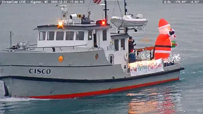 Santa at Algona,MI/USA on  "Cisco "