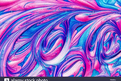 pink,blue metallic glitter swirls