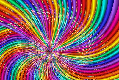 rainbow swirl jigsaw puzzle